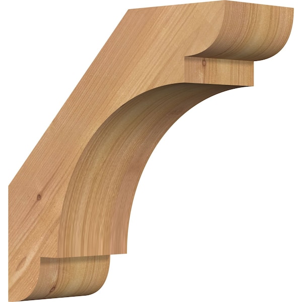 Ekena Millwork 3 1/2"W x 10"D x 10"H Olympic Smooth Knee Brace, Western Red Cedar BRC04X10X10OLY00SWR - main